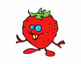 Coloring page Boy garden strawberry painted byElsie-may 