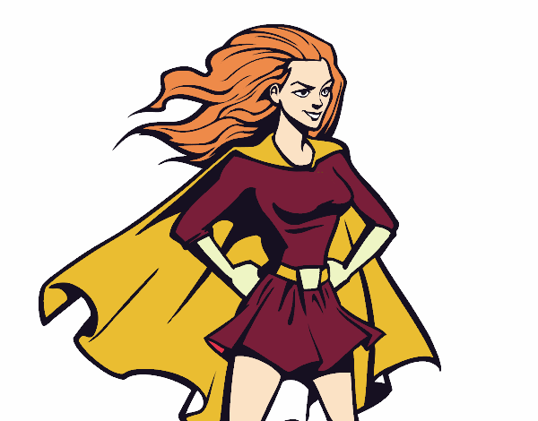 Coloring page Super girl painted byiFaith