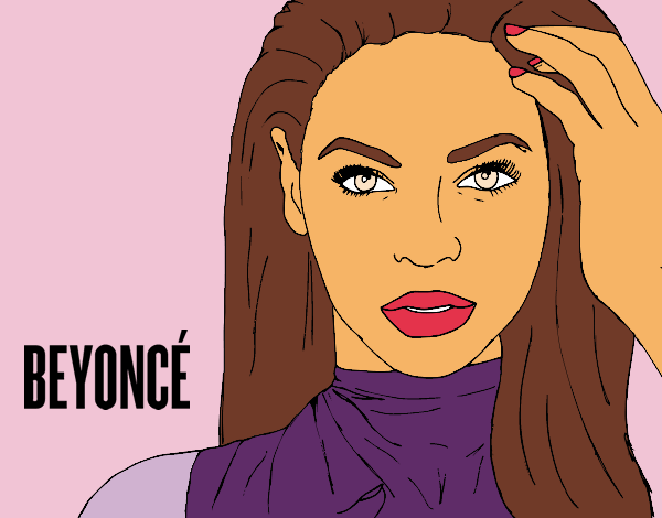 Coloring page Beyoncé I am Sasha Fierce painted bypinkrose