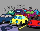 Coloring page Traffic congestion painted byAlanaDawn