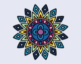 Coloring page Mandala flashes painted byTroy
