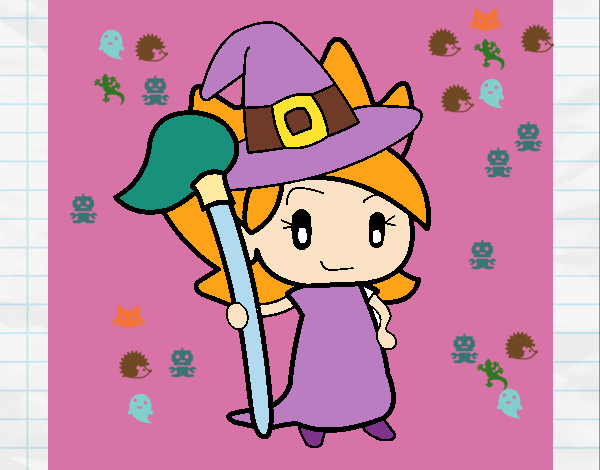 Coloring page Witch Turpentine painted byunicorn23