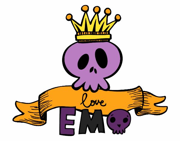 Coloring page Love Emo painted byMikayla99
