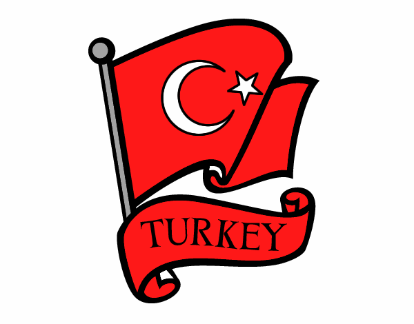 Coloring page Flag of Turkey painted byDestiny
