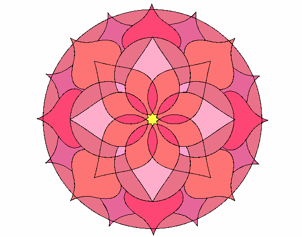 Coloring page Mandala 14 painted byPasserby42