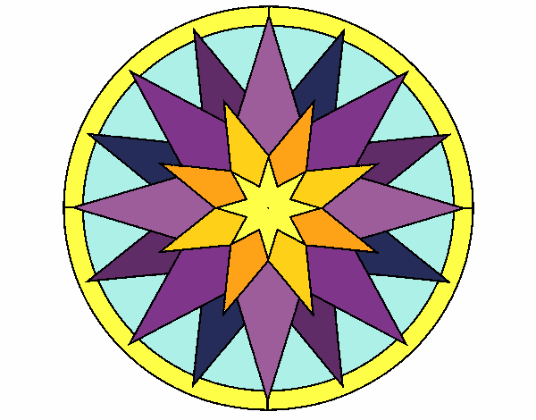 Coloring page Mandala 28 painted byPasserby42