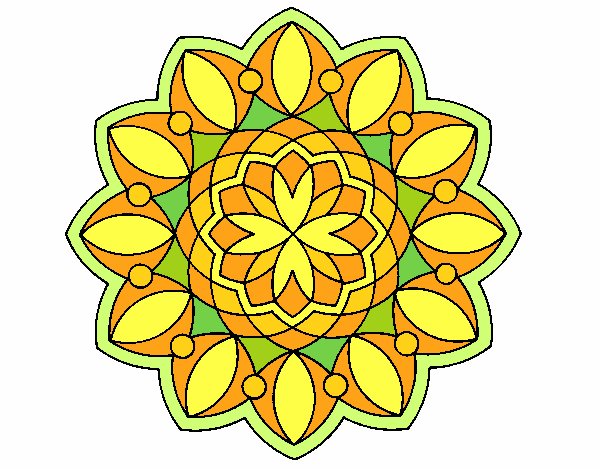 Coloring page Mandala 3 painted byPasserby42