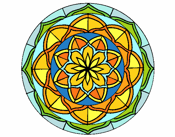 Coloring page Mandala 6 painted byPasserby42