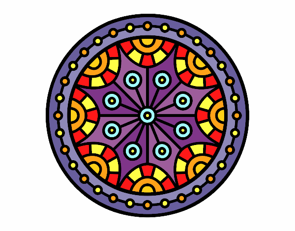 Coloring page Mandala mental balance painted byPasserby42
