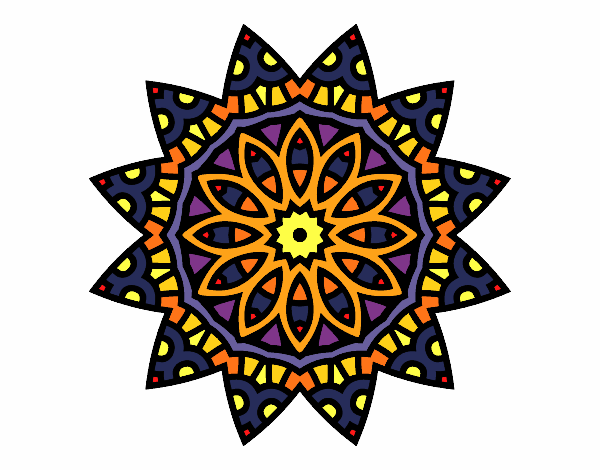 Coloring page Mandala star painted byPasserby42