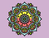 Coloring page Mandala to relax painted byasshole