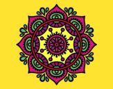 Coloring page Mandala to relax painted bybriana