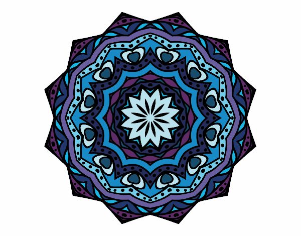 Coloring page Mandala with stratum painted bySkmpyUncrn