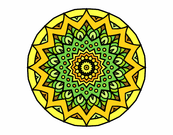 Coloring page Growing mandala painted byPasserby42
