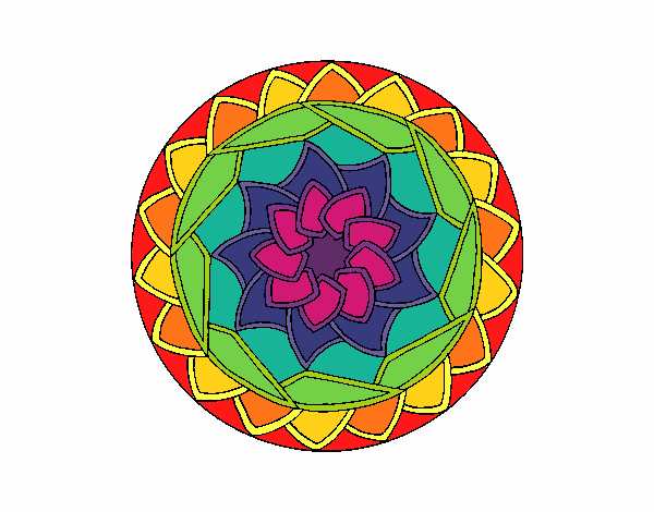 Coloring page Mandala 1 painted byPasserby42