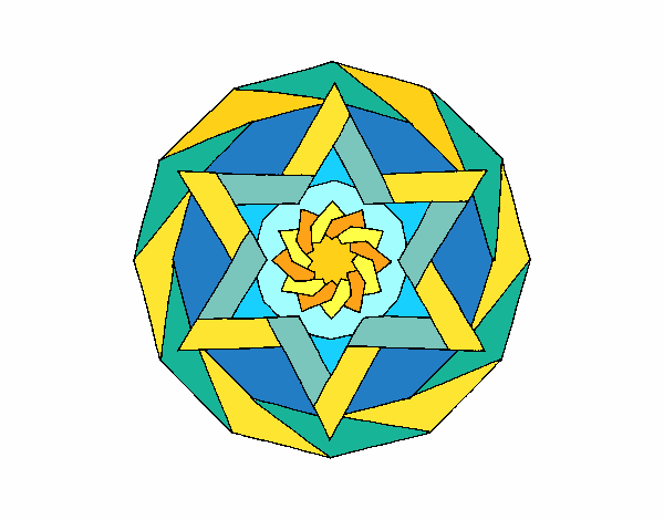 Coloring page Mandala 18 painted byPasserby42