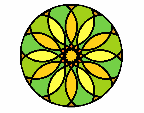 Coloring page Mandala 38 painted byPasserby42