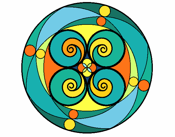 Coloring page Mandala 5 painted byPasserby42