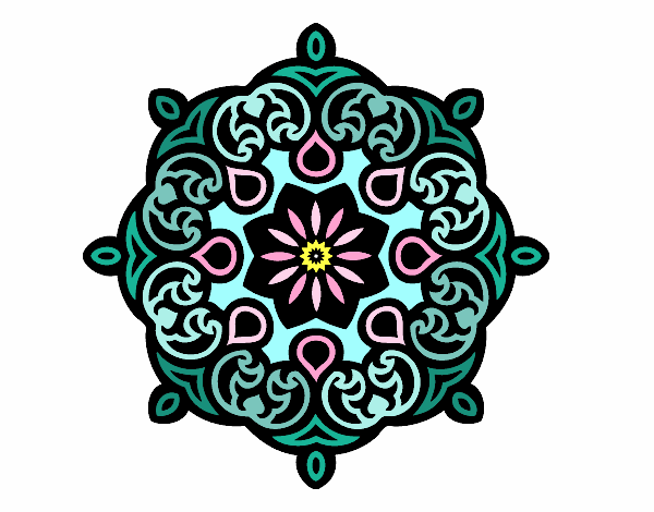 Coloring page Mandala cloud painted byPasserby42