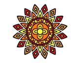Coloring page Mandala flashes painted byPasserby42