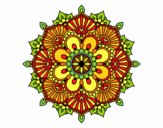 Coloring page Mandala floral flash painted byPasserby42