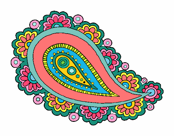 Coloring page Mandala teardrop painted byPasserby42
