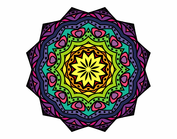 Coloring page Mandala with stratum painted byPasserby42