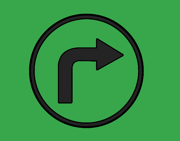Mandatory direction to the right