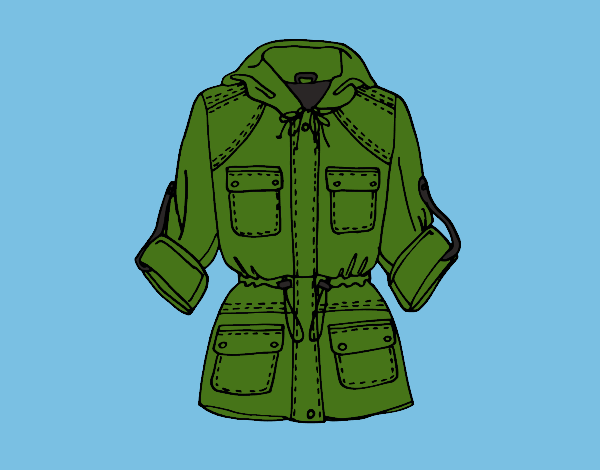 Coloring page Parka painted byCharlotte