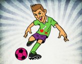 Coloring page Forward Football painted bystevens