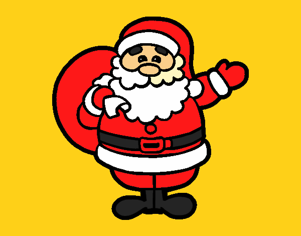 Coloring page A santa claus painted byRonnie