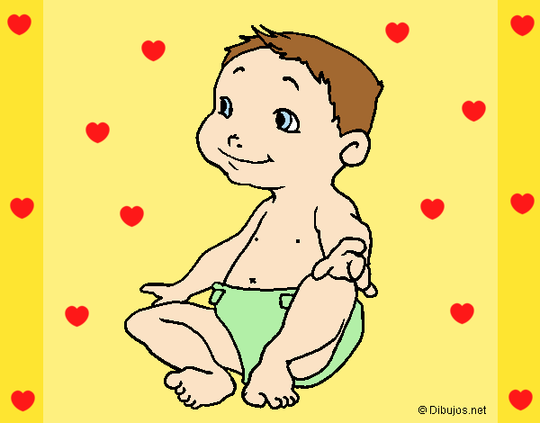 Coloring page Baby III painted byAnia