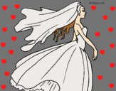 Coloring page Bride painted byAnia