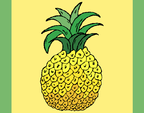 Coloring page pineapple painted byMegg