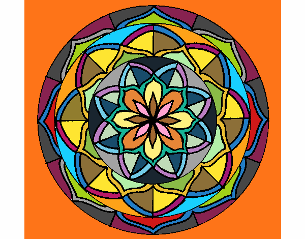 Coloring page Mandala 6 painted byMaddi