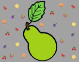 Coloring page pear painted byAnia