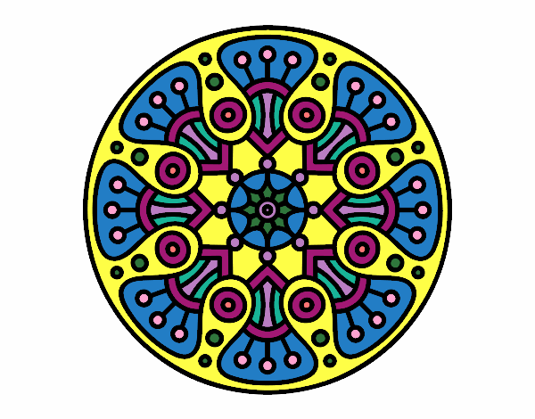 Coloring page Mandala crop circle painted byMaddi10