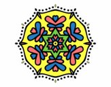 Coloring page Symmetric mandala painted byMaddi10