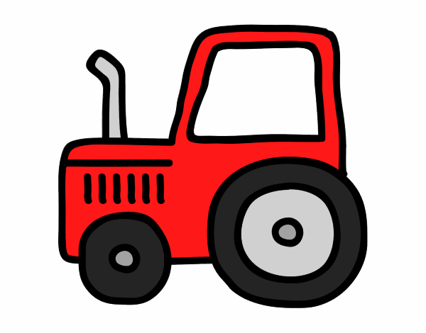 Coloring page Classic tractor painted byKathy