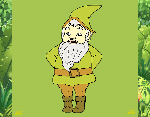 Coloring page Gnome painted byLeigh