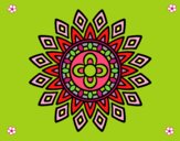 Coloring page Mandala flashes painted bypilgrimzky