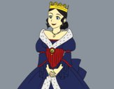 Coloring page Medieval princess painted byLeigh