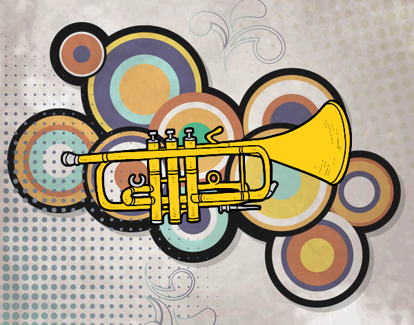 Coloring page Bass trumpet painted bychloe-page