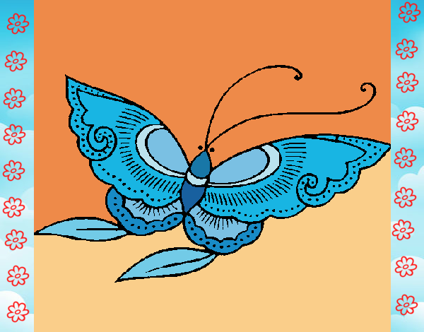 Coloring page Butterfly 8a painted bypilgrimzky