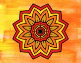 Coloring page Flower mandala of sunflower painted bychloe-page