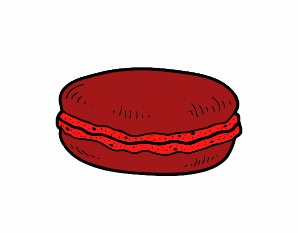 Coloring page Macaron painted bylilnae33