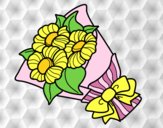 Coloring page Bunch of daisies painted byAnia