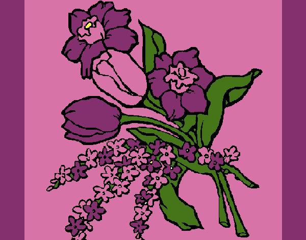 Coloring page Bunch of flowers painted byCherokeeGl
