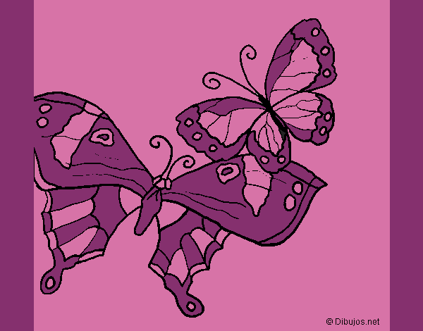 Coloring page Butterflies painted byCherokeeGl