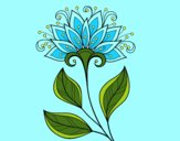 Coloring page Decorative flower painted byCherokeeGl